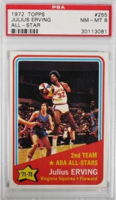TOPPS 1972 JULIUS ERVING ALL-S