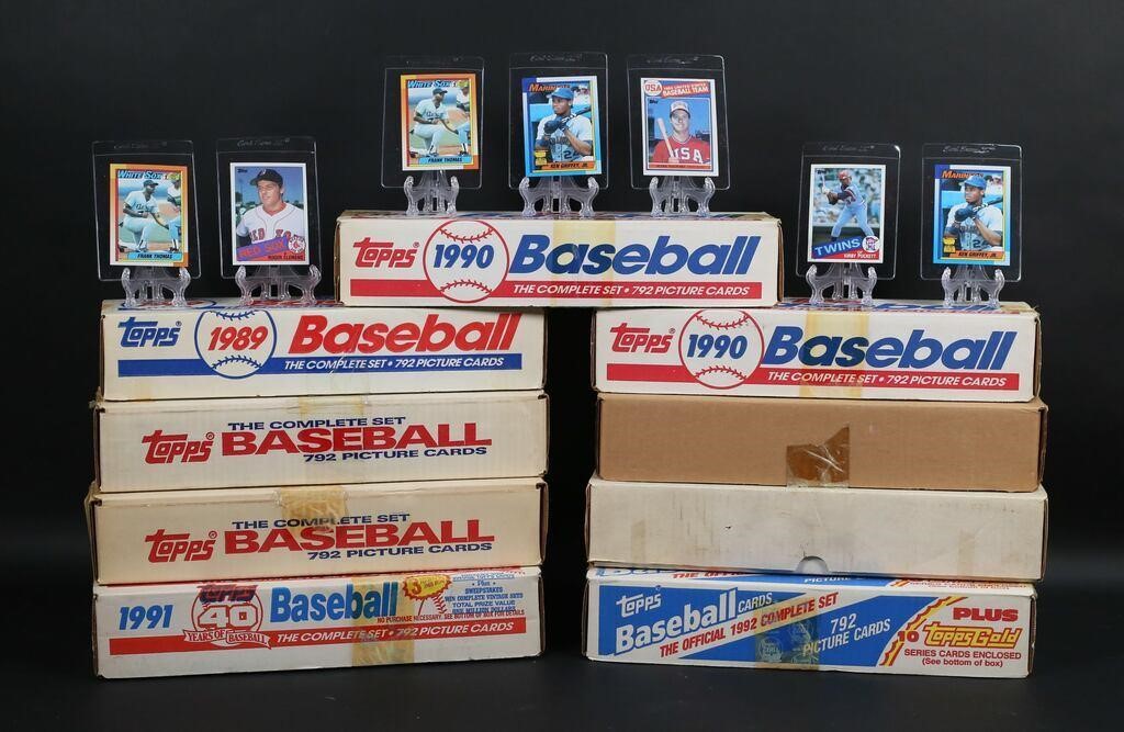 TOPPS BASEBALL CARD SETS1985, 1986,