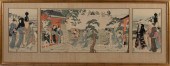 TORII KIYONAGA DIPTYCH AND TRI