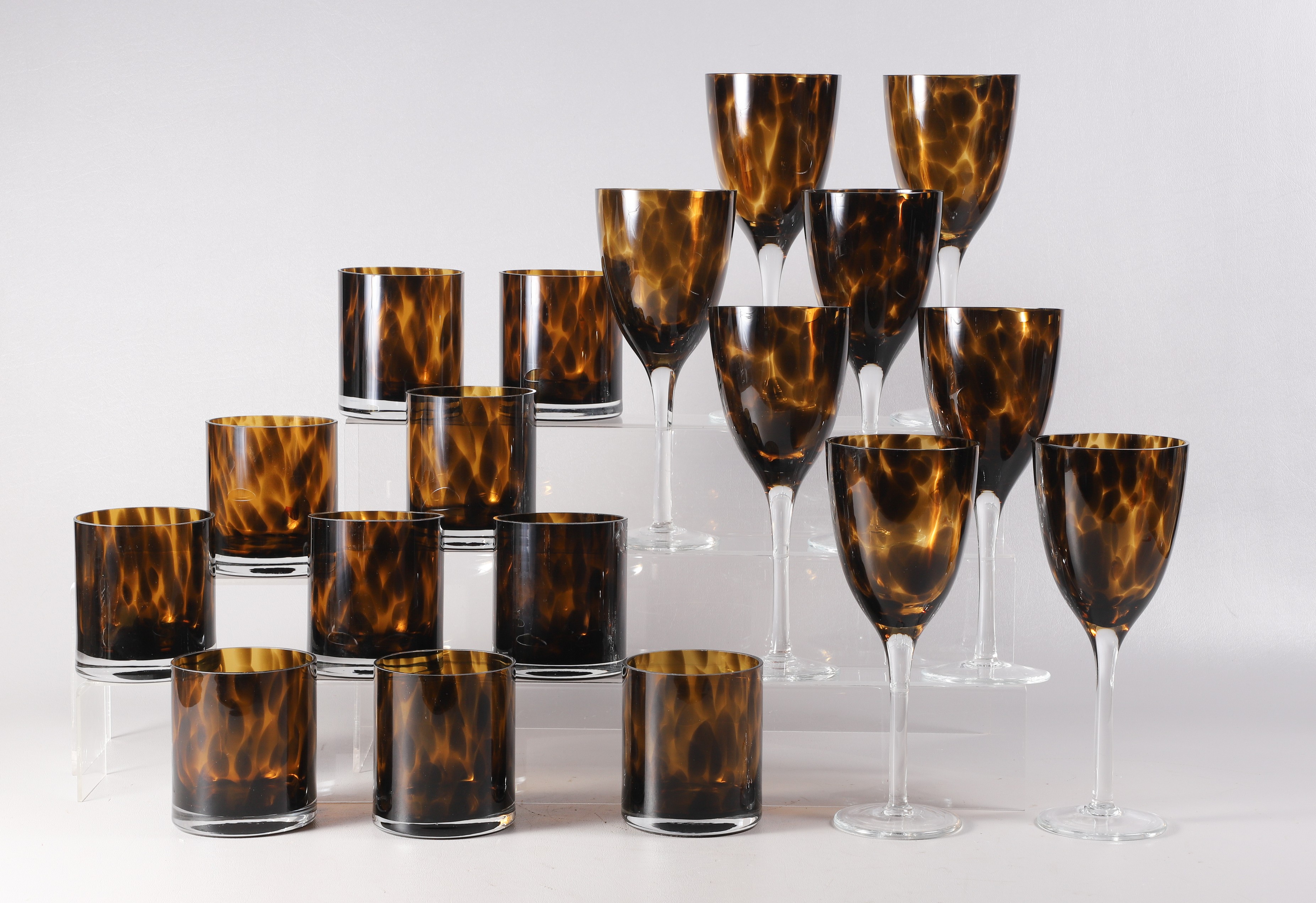 Tortoise shell glass hocks and