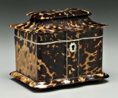 Tortoise tea caddy, serpentine