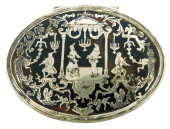 TORTOISESHELL AND SILVER PIQUE