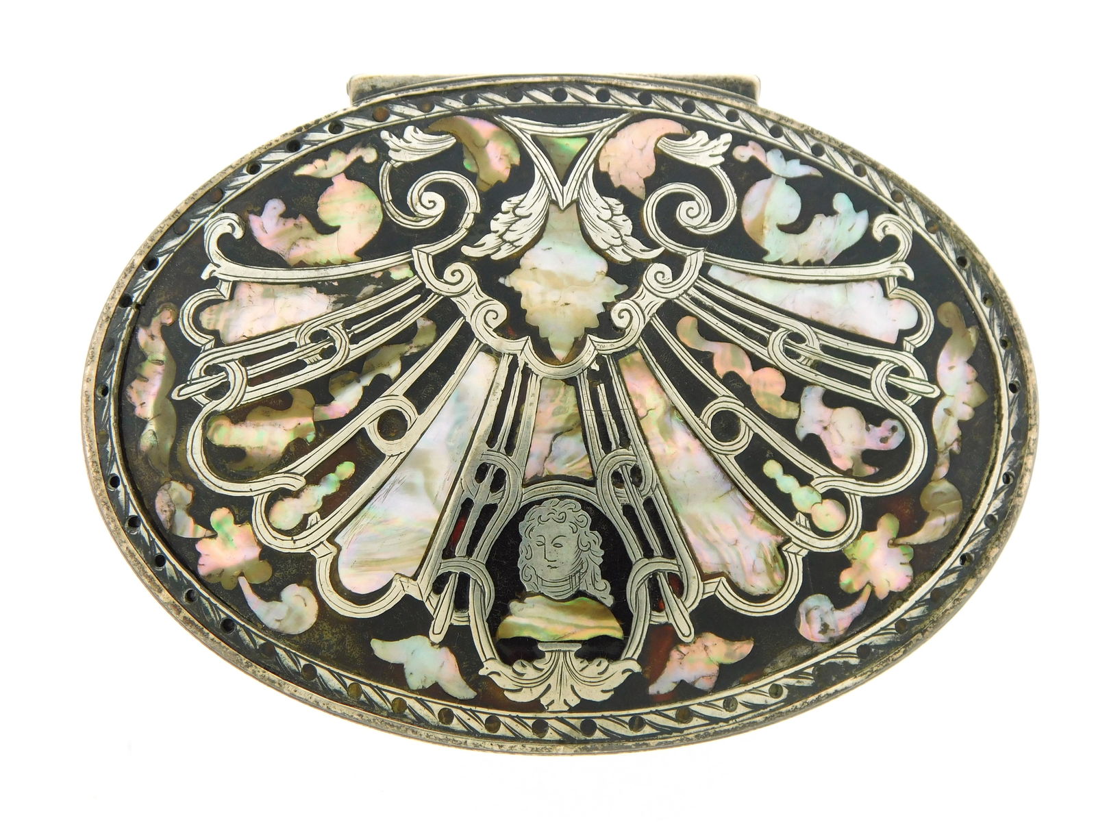 TORTOISESHELL AND SILVER PIQUE