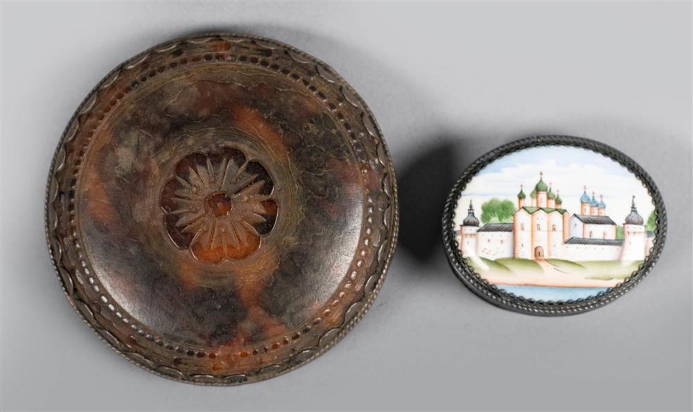 TORTOISESHELL BOX AND BATTERSEA