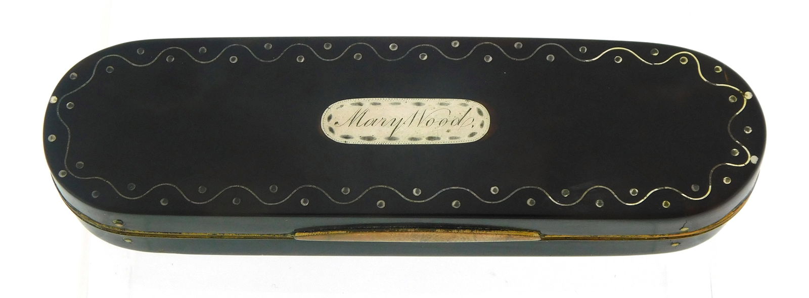 TORTOISESHELL OVAL VANITY/ PATCH