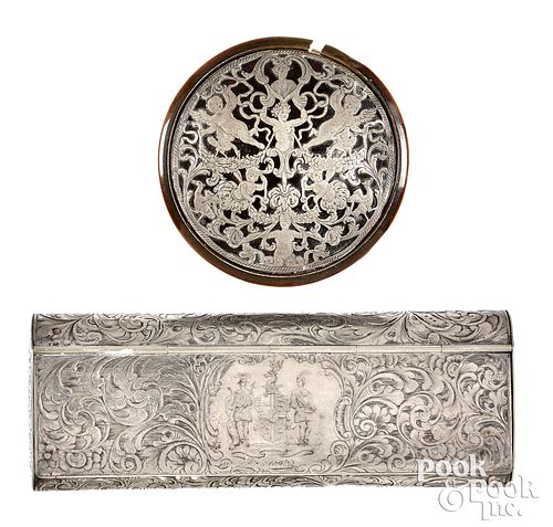 TORTOISESHELL SNUFF BOX, EARLY 19TH
