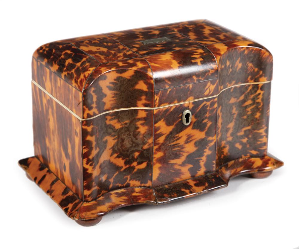 TORTOISESHELL TEA CADDDYWilliam