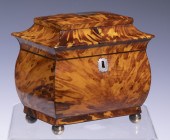 TORTOISESHELL TEA CADDY Englis