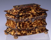 TORTOISESHELL TEA CADDY Englis