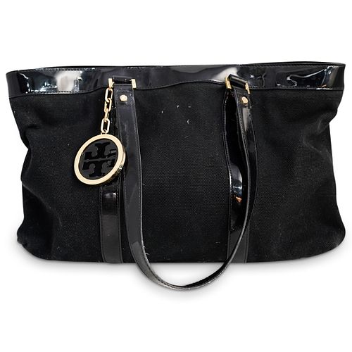 TORY BURCH JANE CANVAS & PATENT