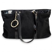 TORY BURCH JANE CANVAS & PATEN