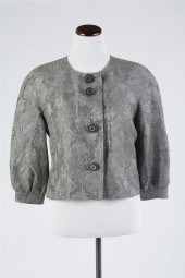 TORY BURCH SILVER METALLIC JAC