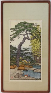 TOSHI YOSHIDA PINE TREE WOOD B