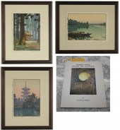 TOSHI YOSHIDA THREE WOODBLOCK