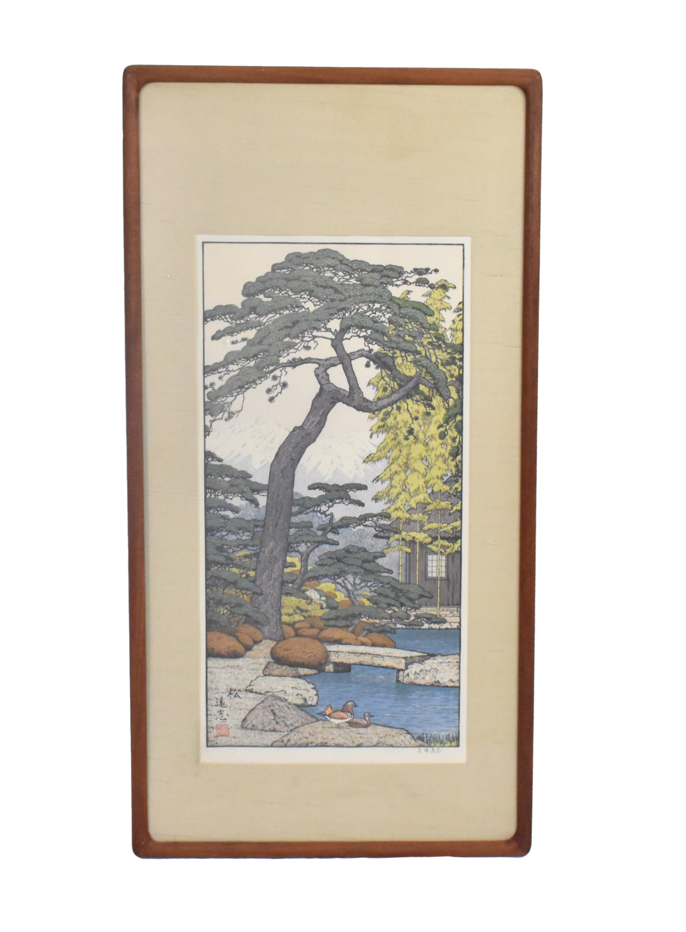 "TOSHI YOSHIDA" WOOD BLOCK PRINT OF