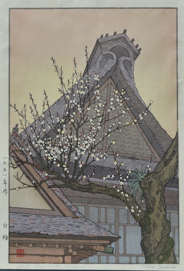 TOSHI YOSHIDA, WOODBLOCK PRINT,