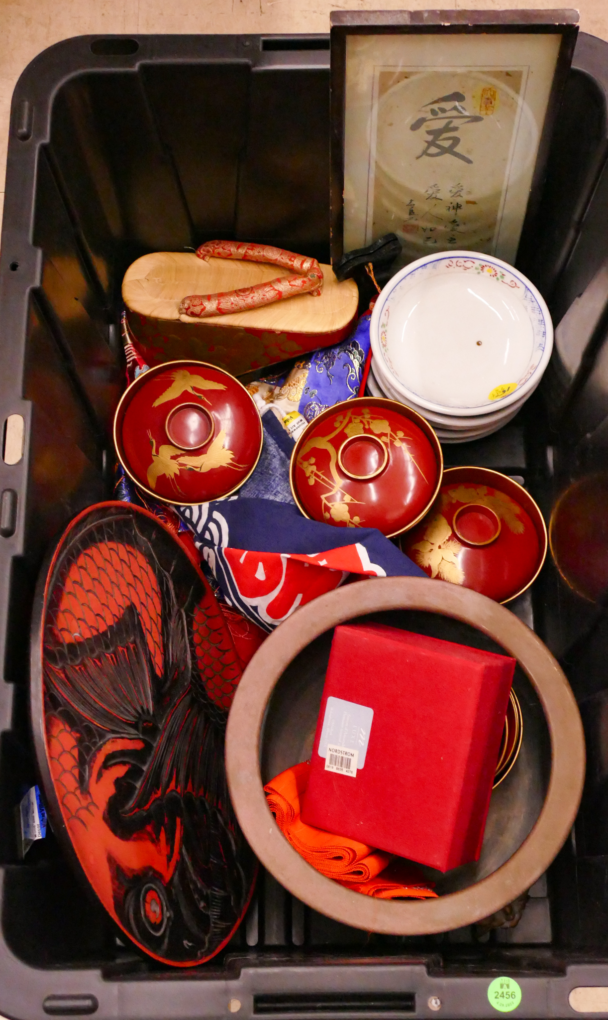 Tote Old Japanese Lacquer Ware Etc