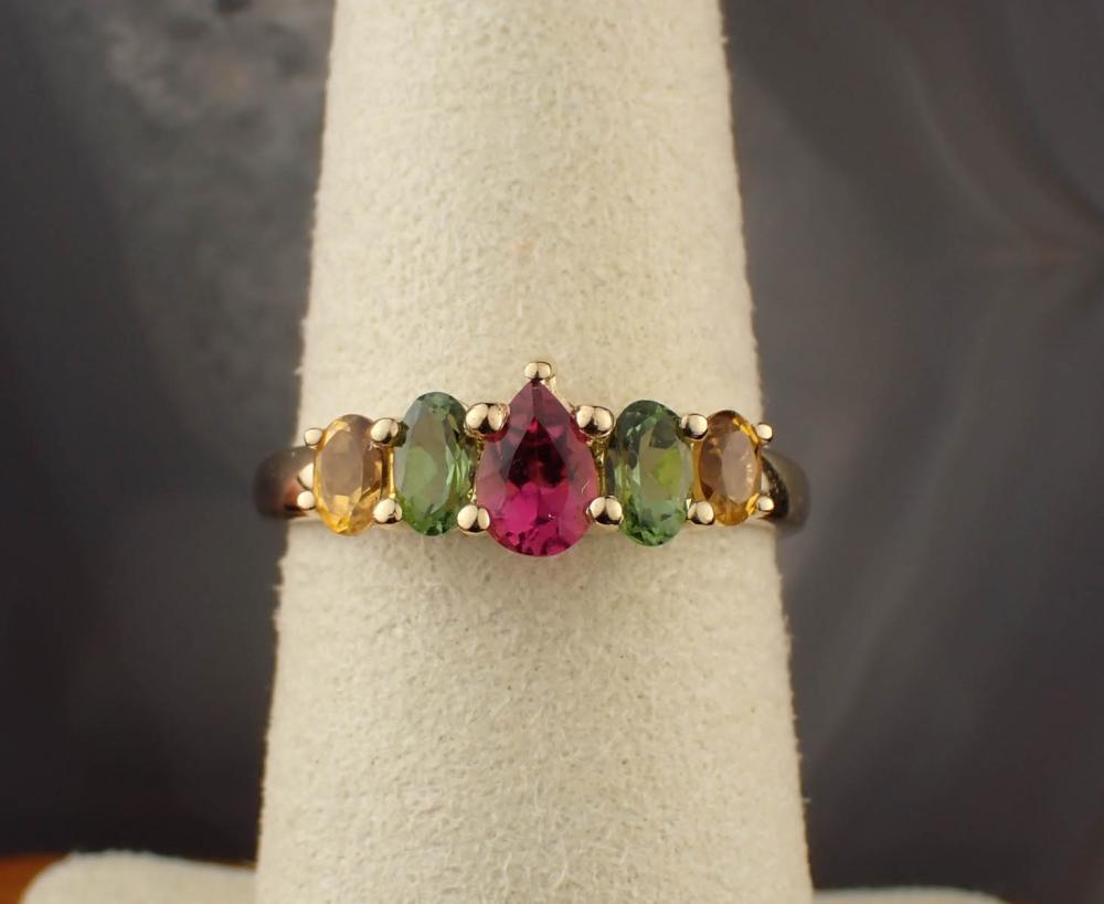 TOURMALINE AND FOURTEEN KARAT