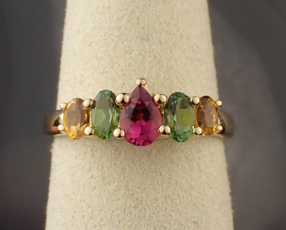 TOURMALINE AND FOURTEEN KARAT