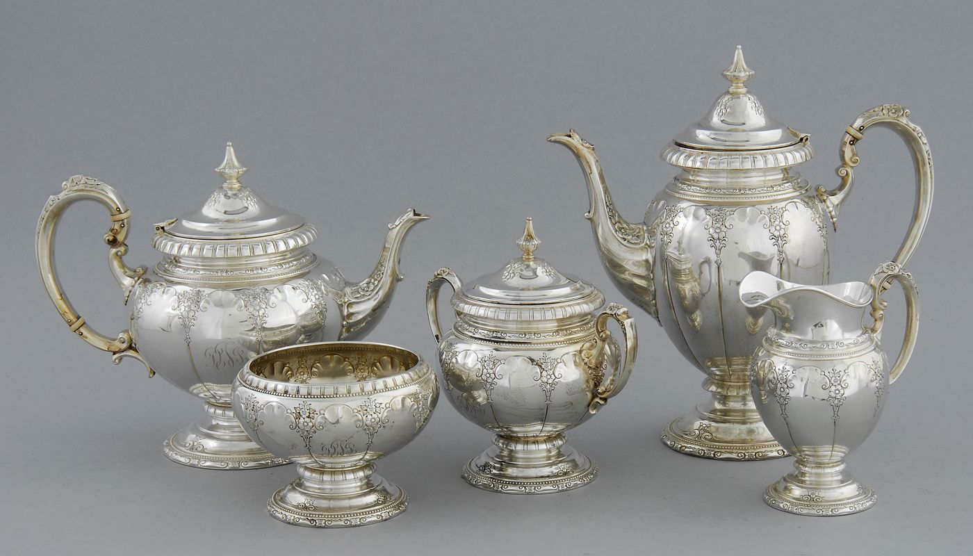 TOWLE FIVE-PIECE STERLING SILVER