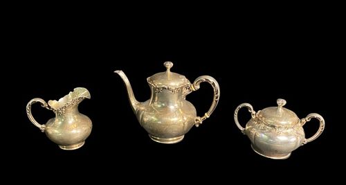 TOWLE STERLING 3 PIECE TEA SERVICEA