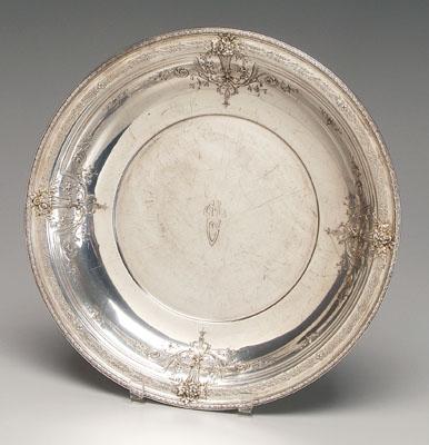 Towle sterling center bowl, applied