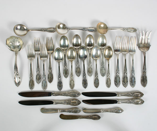 Towle sterling flatware in the King