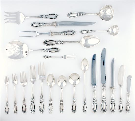 Towle sterling flatware service