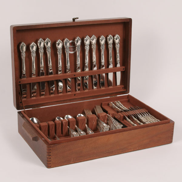 Towle sterling flatware set,