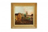 TOWN VIEW WITH FIRE AND FIREFI