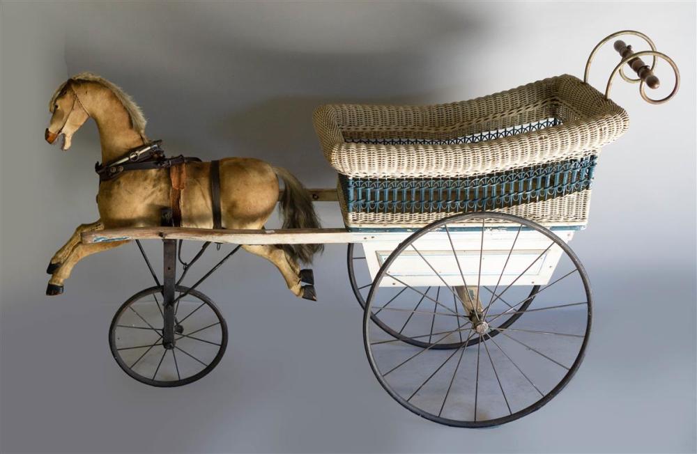 TOY HORSE AND CARRIAGE CABRIOLET