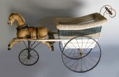 TOY HORSE AND CARRIAGE CABRIOL