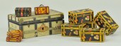 TOY LUGGAGE Lot includes litho