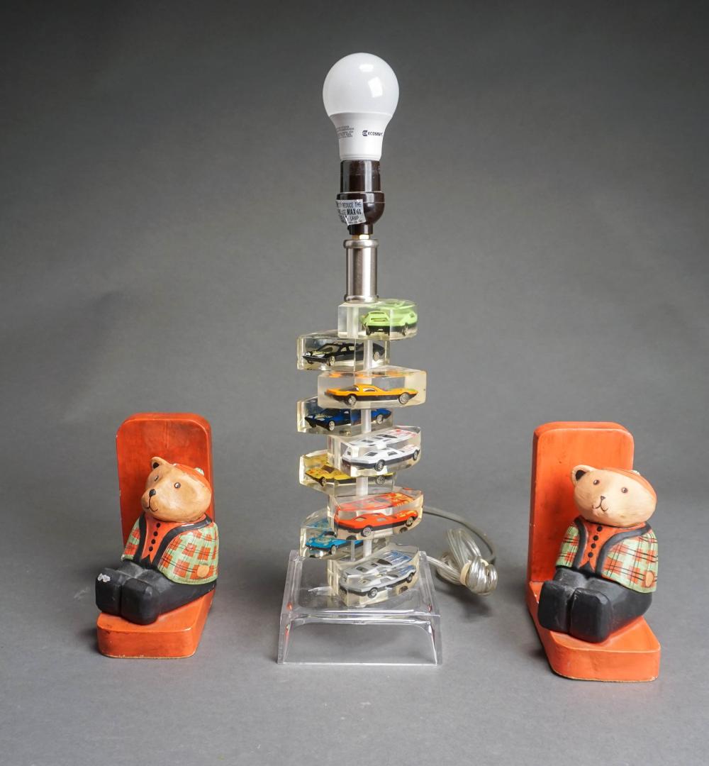 TOY RACE CAR ACRYLIC LAMP AND