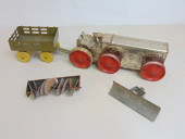 TOY TRACTOR WITH ACCESSORIES,