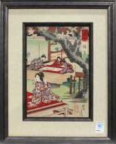 TOYOHARA CHIKANOBU, TRIPTYCH W