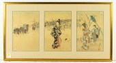TOYOHARA CHIKANOBU TRIPTYCH WO