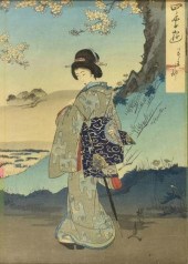 TOYOHARA CHIKANOBU UKIYO-E SON