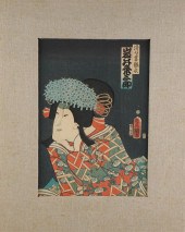 TOYOKUNI II AND III (JAPANESE,