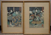 TOYOKUNI, TWO JAPANESE WOODBLO