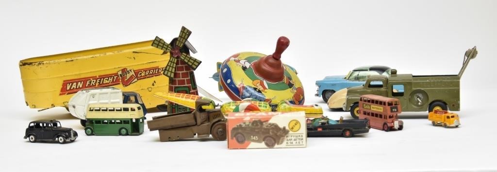 Toys by Hubley; Dinky; Tonka,