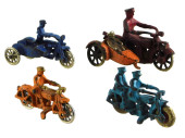 TOYS: FOUR HUBLEY PAINTED CAST