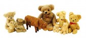 TOYS: NINE VINTAGE TOY ANIMALS