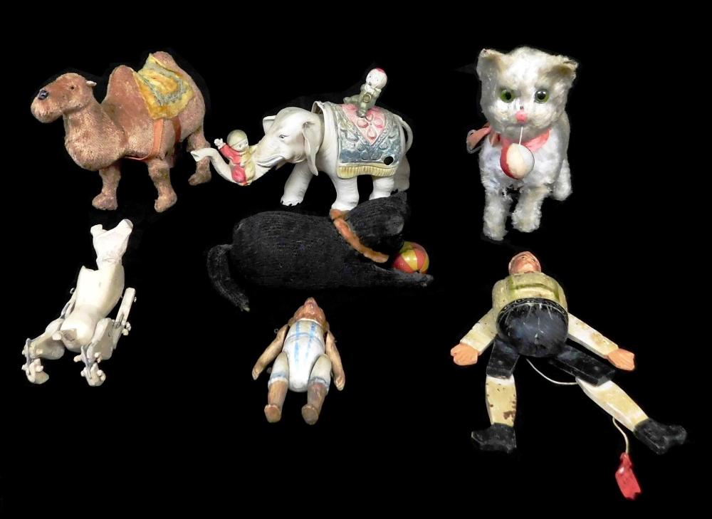TOYS: SEVEN EARLY 20TH C. WINDUP