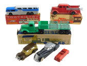 TOYS: SIX TOOTSIETOY TRUCKS AN