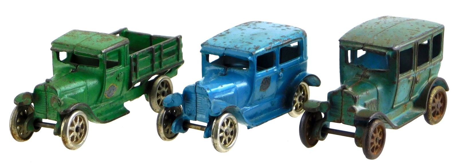 TOYS: THREE ARCADE CAST IRON