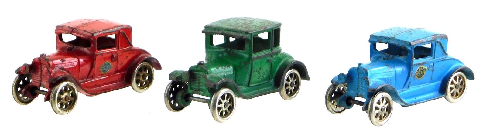 TOYS: THREE ARCADE CAST IRON
