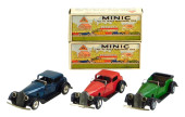 TOYS: THREE TRI-ANG MINIC AUTO