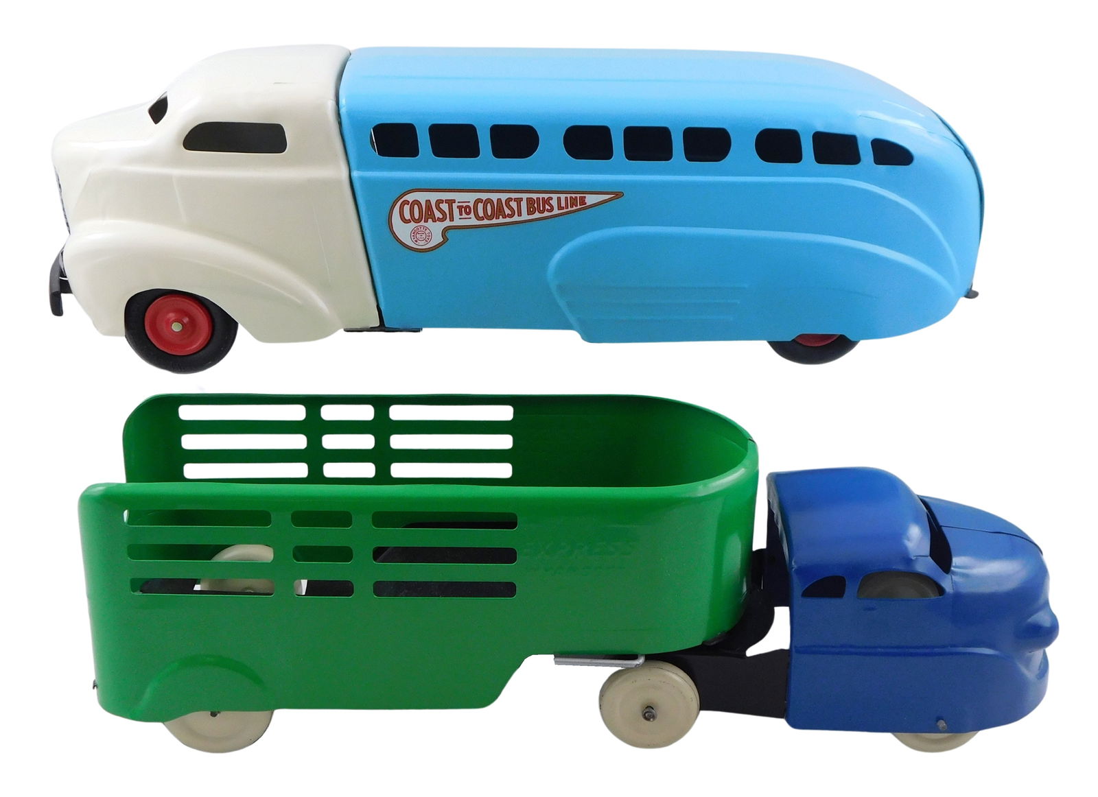 TOYS: TWO WYANDOTTE PRESSED STEEL