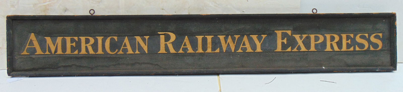 TRADE SIGN "AMERICAN RAILWAY
